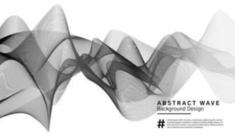 conception de fond de lignes ondulées abstraites vecteur