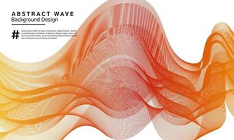 conception de fond de lignes ondulées abstraites vecteur