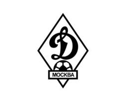 dinamo moscou logo club symbole noir Russie ligue Football abstrait conception vecteur illustration