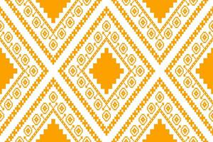 Jaune millésimes traverser point traditionnel ethnique modèle paisley fleur ikat Contexte abstrait aztèque africain indonésien Indien sans couture modèle pour en tissu impression tissu robe tapis rideaux et sarong vecteur