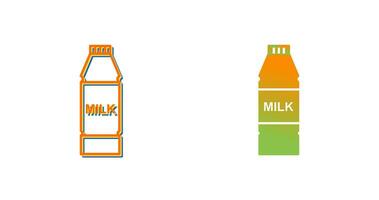 icône de vecteur de bouteille de lait