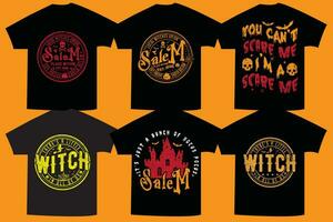 Halloween T-shirt typographie conception vecteur