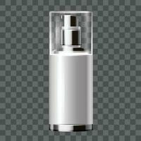 vecteur cosmétique bouteille avec distributeur pour savon et produits de beauté. maquette de emballage pour liquides. vecteur