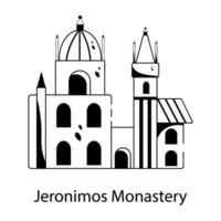 branché jeronimos monastère vecteur