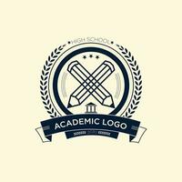 académique logo conception vecteur