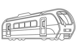 véhicule train contour illustration. véhicule train vecteur contour