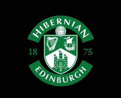 hibernien fc club logo symbole Écosse ligue Football abstrait conception vecteur illustration avec noir Contexte