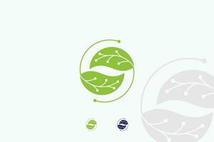 vert technologie logo conception avec La technologie concept vecteur