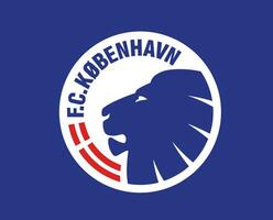 fc kobenhavn club logo symbole Danemark ligue Football abstrait conception vecteur illustration avec bleu Contexte