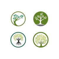 modèle de logo d'arbre vecteur