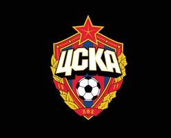 cska moscou club logo symbole Russie ligue Football abstrait conception vecteur illustration avec noir Contexte