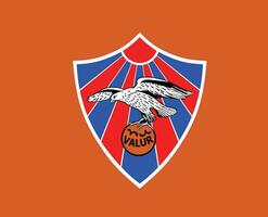 valeur reykjavik club logo symbole Islande ligue Football abstrait conception vecteur illustration avec marron Contexte