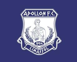 apollon limassol club symbole logo Chypre ligue Football abstrait conception vecteur illustration avec bleu Contexte