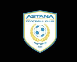 fc Astana symbole club logo kazakhstan ligue Football abstrait conception vecteur illustration avec noir Contexte