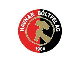 havnar boulonfelag torshavn club logo symbole Féroé îles ligue Football abstrait conception vecteur illustration