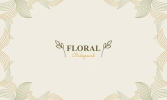 Naturel floral Contexte avec abstrait Naturel forme, feuille et floral ornement dans doux Couleur style vecteur