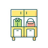 icône de couleur rvb organisation à domicile vecteur