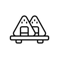 onigiri ligne icône. vecteur icône pour votre site Internet, mobile, présentation, et logo conception.