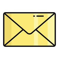 icône de vecteur de courrier dans un style branché facile à utiliser