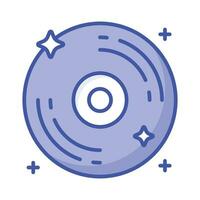 vinyle record vecteur conception, icône de la musique disque dans moderne style