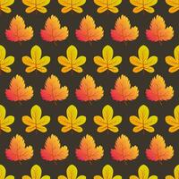 fond harmonieux d'automne avec des feuilles colorées d'érable. conception pour les affiches de la saison d'automne, les papiers d'emballage et les décorations de vacances. illustration vectorielle vecteur