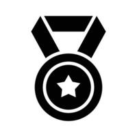 une branché vecteur conception de médaille dans moderne style, un modifiable icône de étoile médaille
