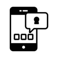unique icône de mobile app sécurité, modifiable vecteur de mobile app protection, app Sécurité