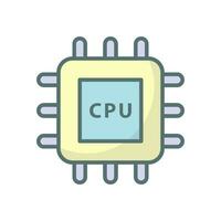 CPU processeur icône vecteur conception modèles Facile et moderne