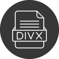 divx fichier format vecteur icône