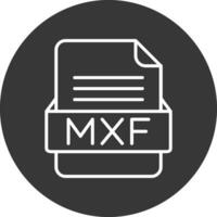 mxf fichier format vecteur icône