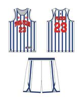 basketball Jersey modèle conception, basketball uniforme maquette conception, vecteur sublimation des sports vêtements conception, Jersey basketball idées.