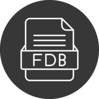fdb fichier format vecteur icône