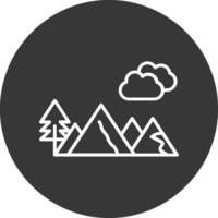 icône de vecteur de montagne