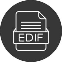 édif fichier format vecteur icône