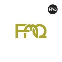 lettre FMQ monogramme logo conception vecteur