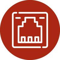 conception d'icône créative lan vecteur