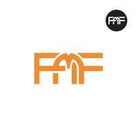 lettre fmf monogramme logo conception vecteur