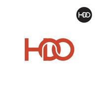 lettre hoo monogramme logo conception vecteur