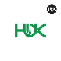 lettre hwx monogramme logo conception vecteur