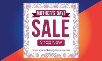 vente de fête des mères, fête des mères pour bannière, marketing, affiche, vecteur