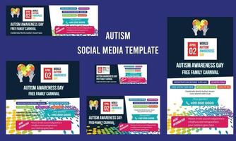 Journée mondiale de sensibilisation à l'autisme. sensibilisation à l'autisme, sensibilisation mondiale à l'autisme vecteur
