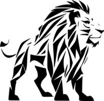 lion, noir et blanc vecteur illustration