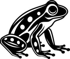 grenouille, noir et blanc vecteur illustration