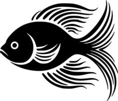 poisson - minimaliste et plat logo - vecteur illustration