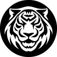 tigre, noir et blanc vecteur illustration