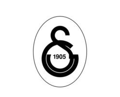 galatasaray logo symbole club noir dinde ligue Football abstrait conception vecteur illustration