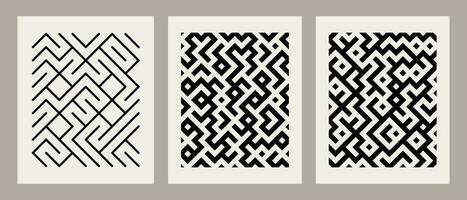 minimaliste bauhaus affiches avec différent géométrique éléments vecteur