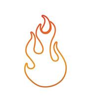 feu logo modèle flamme symbole icône vecteur