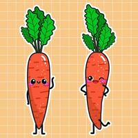 illustration vectorielle de carotte légume vecteur