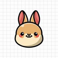 mignonne lapin lapin animal illustration vecteur